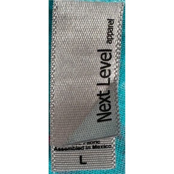 Next Level Apparel Teal Strong Is Beautiful Racer Back Top Weightlifting Gym  L - Picture 7 of 8